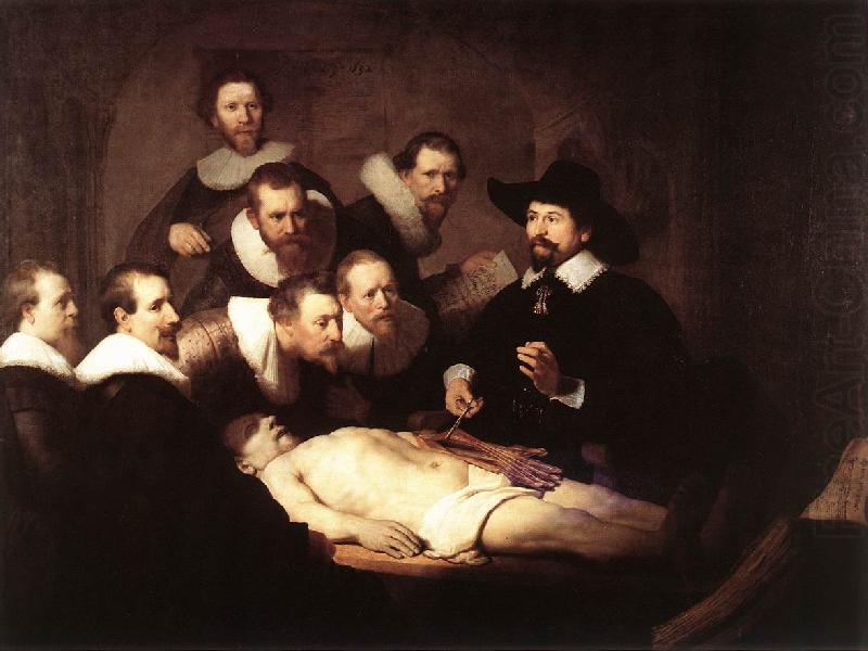 The Anatomy Lecture of Dr. Nicolaes Tulp SE, REMBRANDT Harmenszoon van Rijn